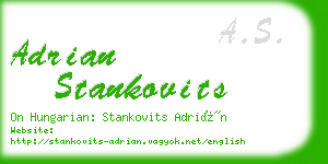 adrian stankovits business card